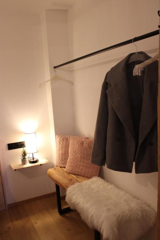 Postel nebo postele na pokoji v ubytování Ferienwohnung Enzian