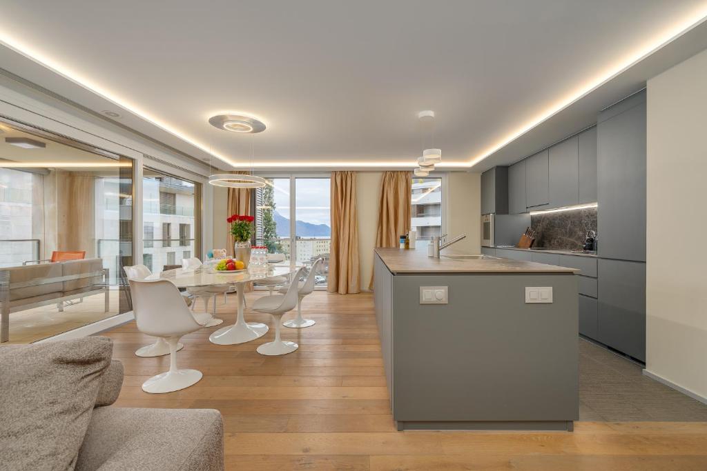 Posezení v ubytování Montreux Lake View Apartments and Spa - Swiss Hotel Apartments
