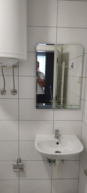 Koupelna v ubytování Apartmani METRO