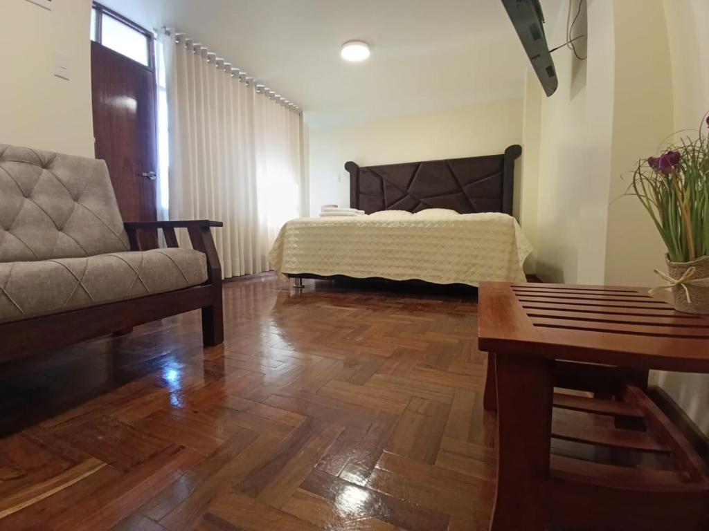 Posezení v ubytování casa SKALA