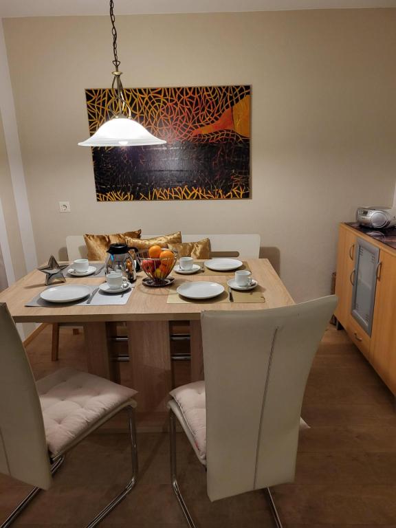Kuchyň nebo kuchyňský kout v ubytování Apartment bei Anna