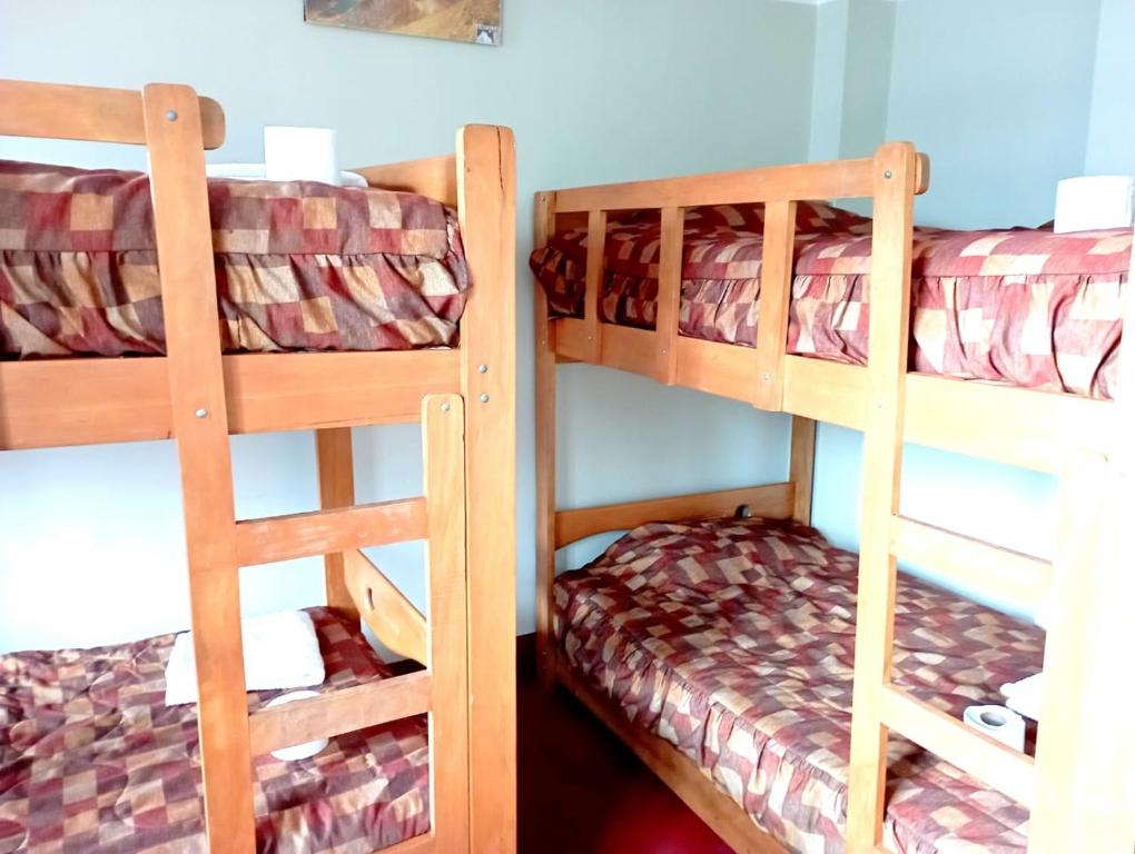 Un ou plusieurs lits dans un hébergement de l'établissement Andes Hostel