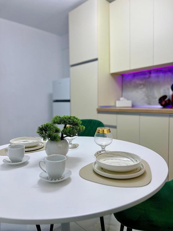 Kuchyň nebo kuchyňský kout v ubytování QuickStay - Apartment Straja - Lupeni
