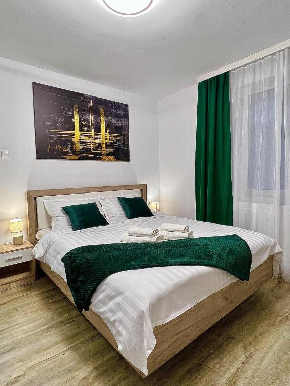Postel nebo postele na pokoji v ubytování QuickStay - Apartment Straja - Lupeni