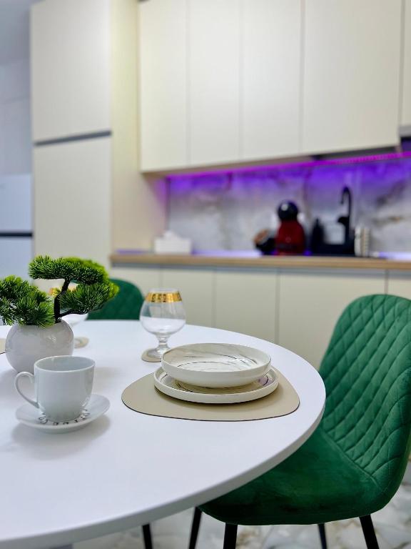 Kuchyň nebo kuchyňský kout v ubytování QuickStay - Apartment Straja - Lupeni