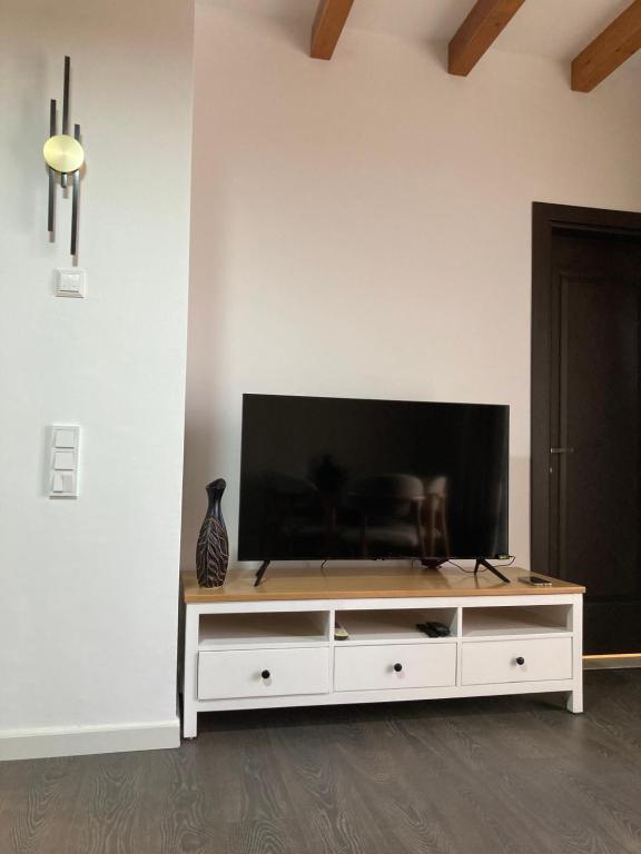 TV a/nebo společenská místnost v ubytování Sunlight Apartment