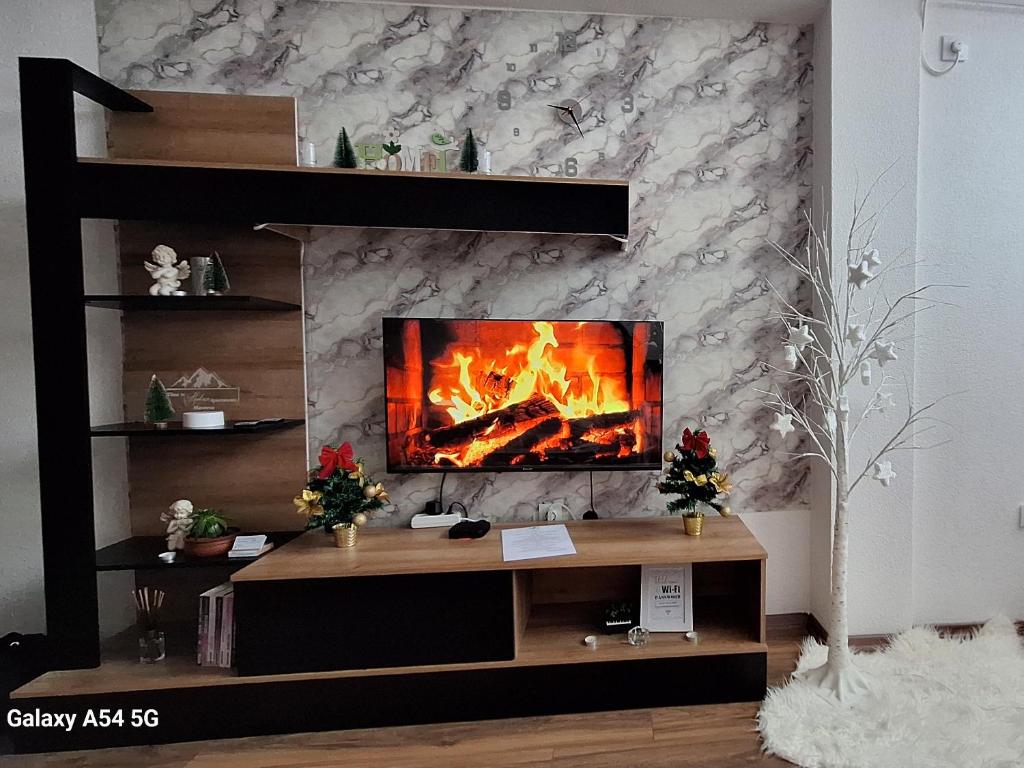 TV a/nebo společenská místnost v ubytování Time to RELAX apartment Mavrovo
