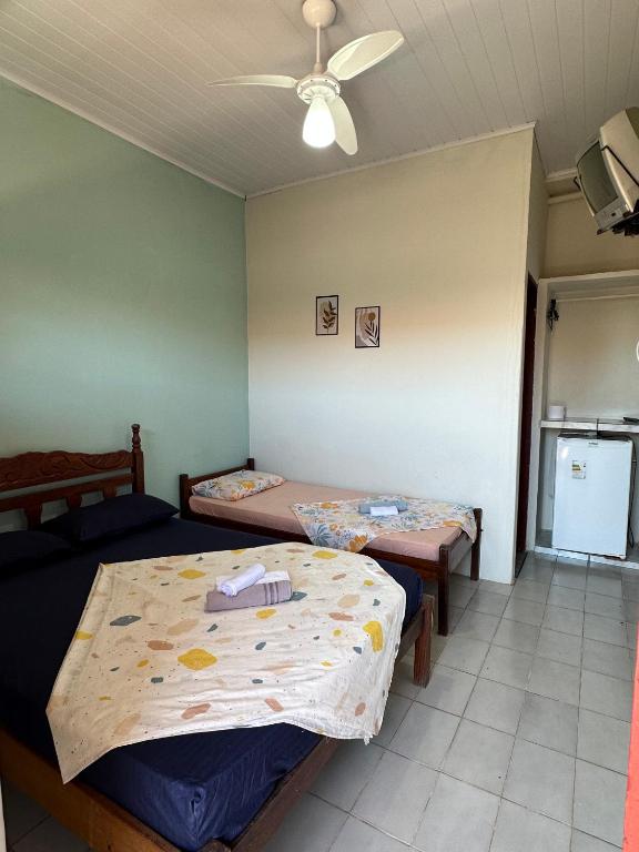 Postel nebo postele na pokoji v ubytování Pousada Alcobaça