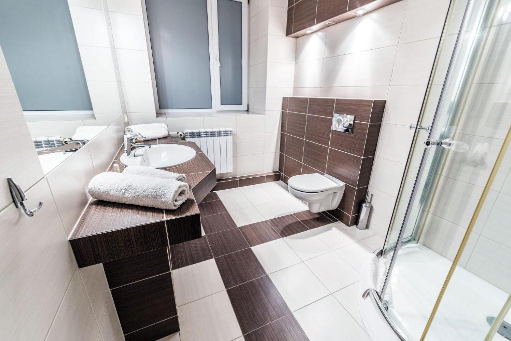 Kúpeľňa v ubytovaní Hotel TM