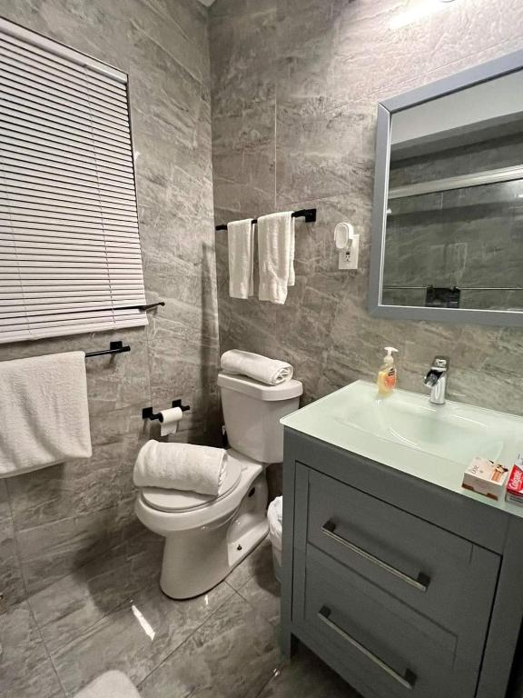 Koupelna v ubytování Habitación Dania