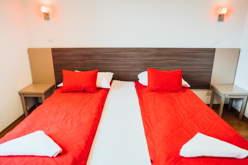Postel nebo postele na pokoji v ubytování Hotel Walter