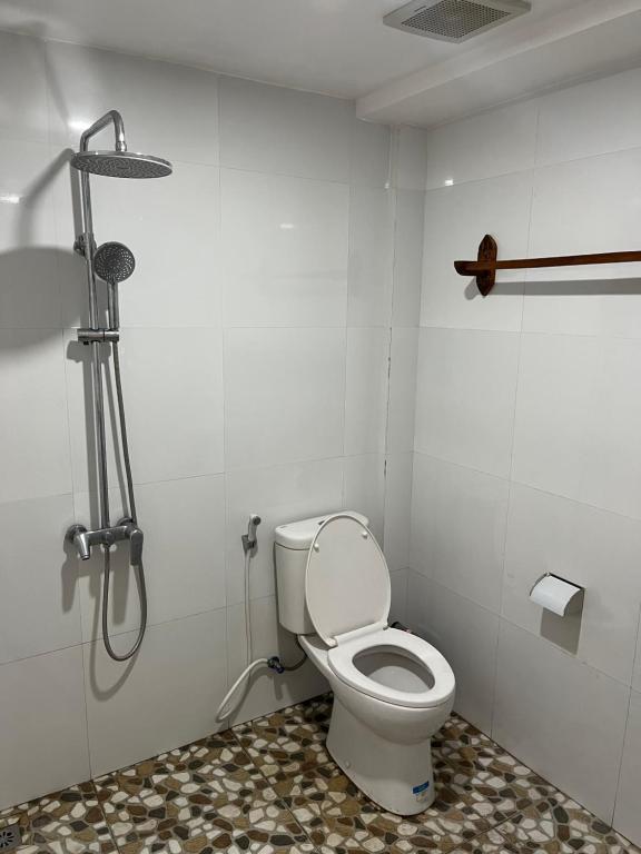 Koupelna v ubytování Gusti Room II