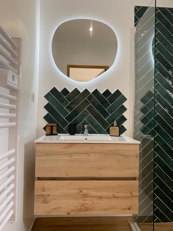 Koupelna v ubytování Studio neuf porticcio