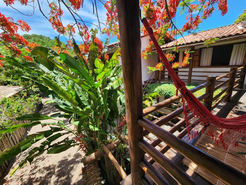 Zahrada ubytování Casa de Paixão Caraíva