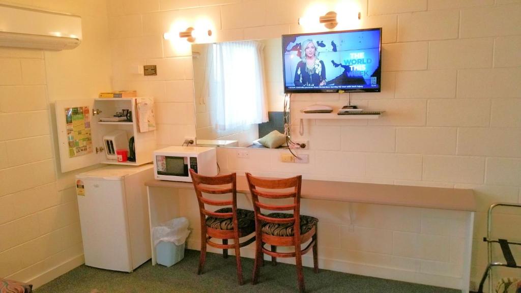 Kuchyň nebo kuchyňský kout v ubytování A&A Lodge Motel