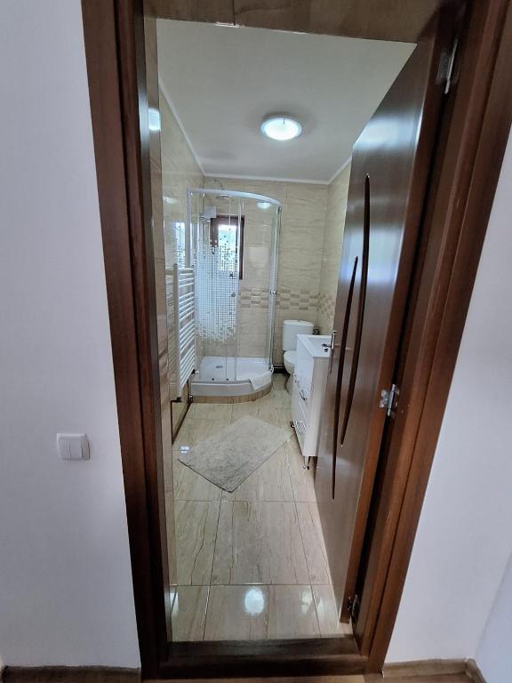 Koupelna v ubytování Casa Daria