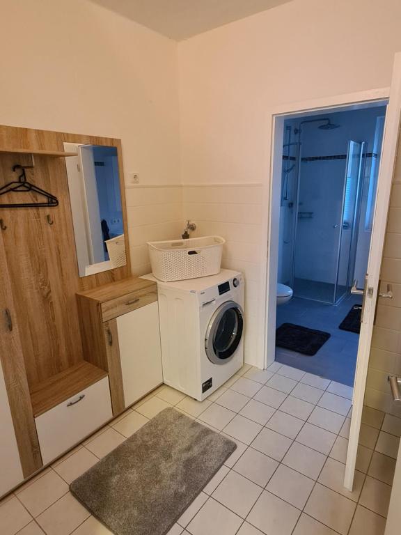 Koupelna v ubytování Seestern Emden