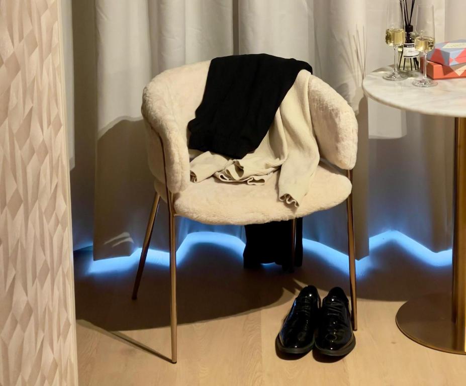 Posezení v ubytování Wiltsangh Texel Tuinsuite Light