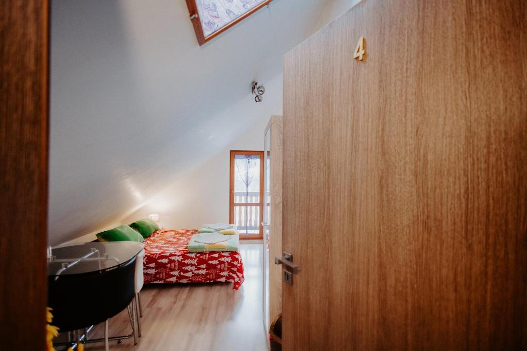 Postel nebo postele na pokoji v ubytování Penzión Gaboltov