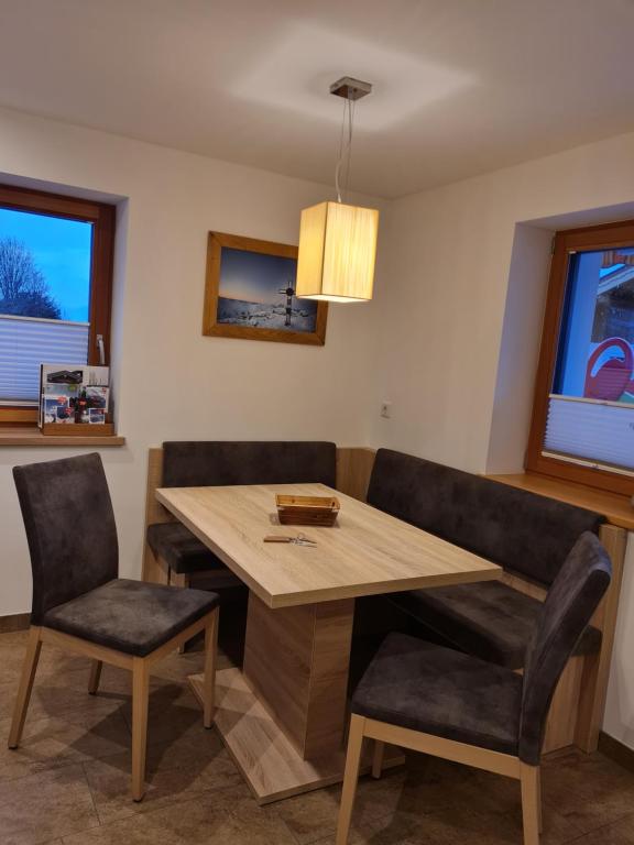 A seating area at Haus Scheuerer