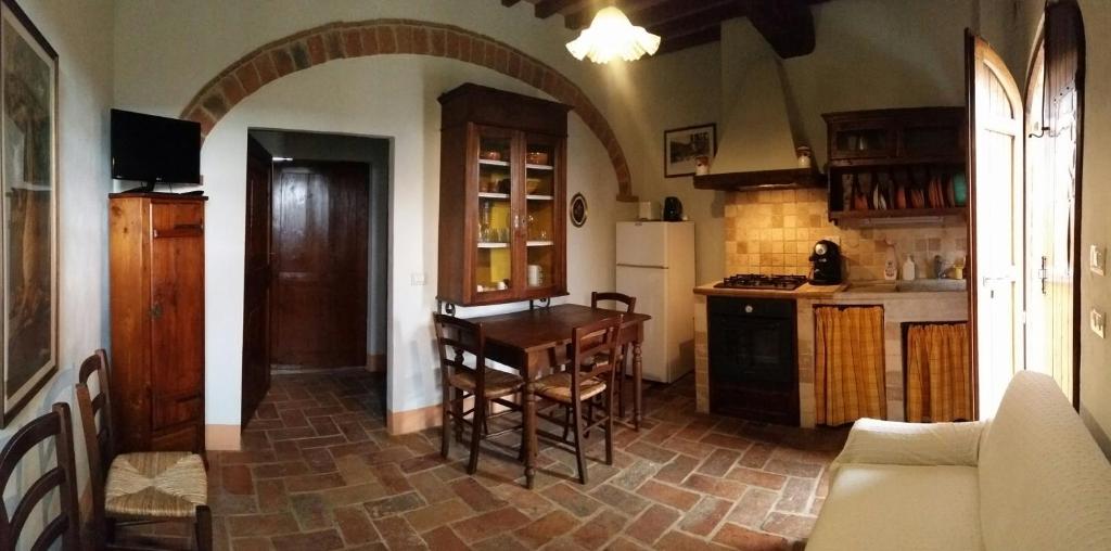 Kuchyň nebo kuchyňský kout v ubytování Agriturismo Podere Alberese
