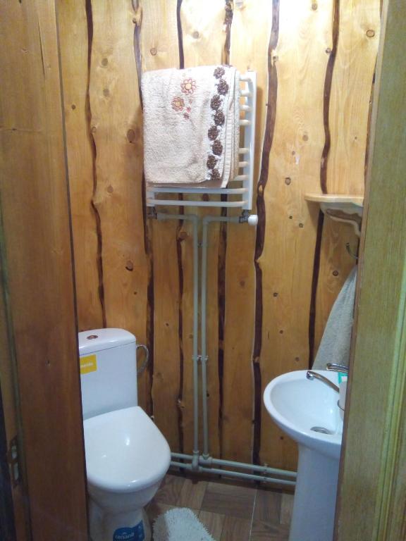 Koupelna v ubytování Homestay Opryshky