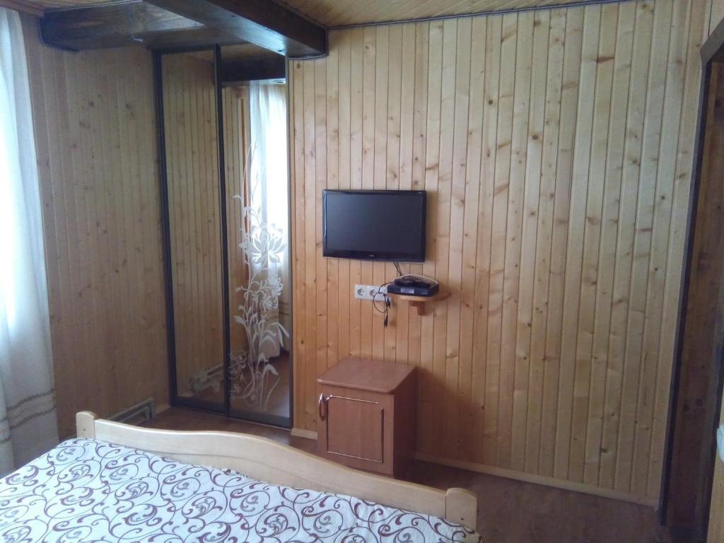 TV a/nebo společenská místnost v ubytování Homestay Opryshky