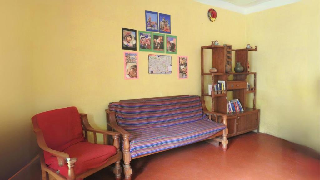 Zona d'estar a Hospedaje Estrellita