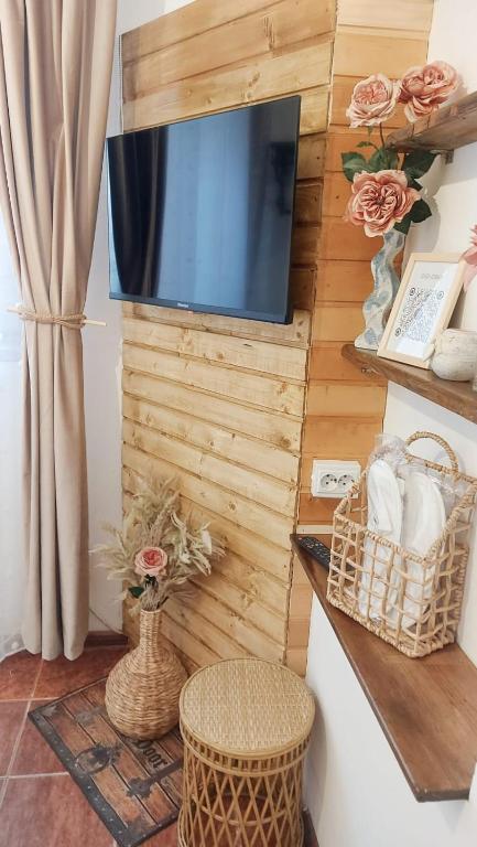 TV a/nebo společenská místnost v ubytování Studio The Cozy Corner
