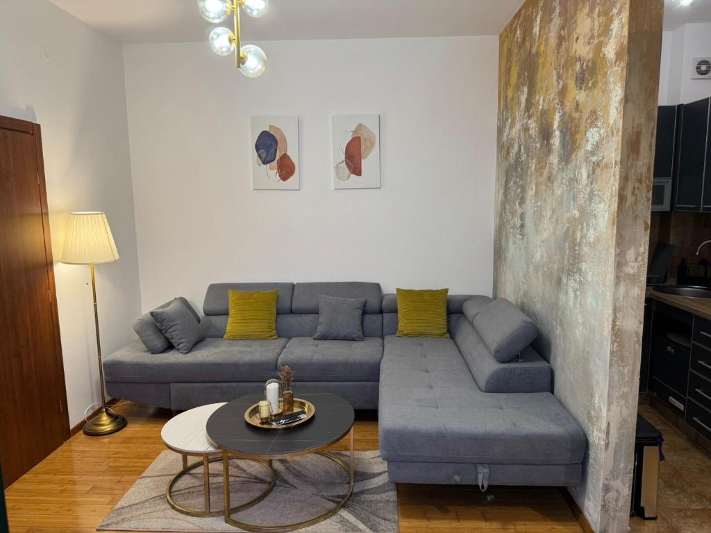 Posezení v ubytování Seaview apartment Risinium