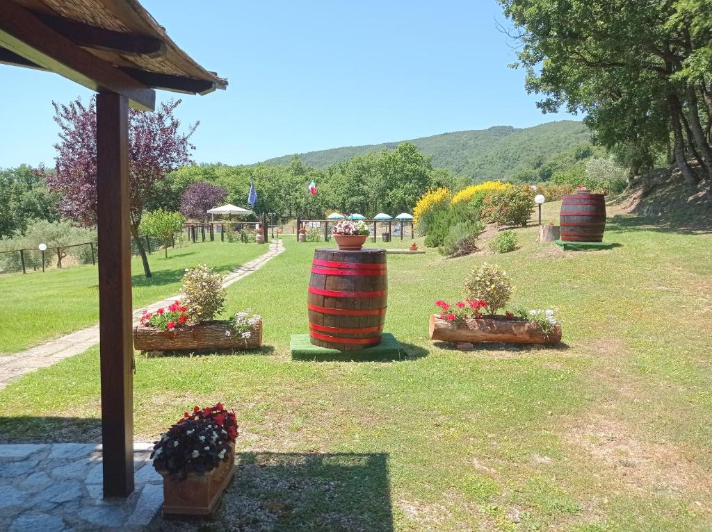 Vonkajšia záhrada v ubytovaní Agriturismo la Coccinella