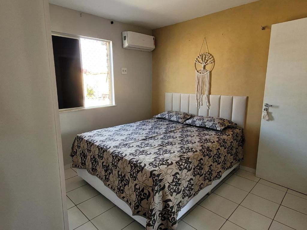 Postel nebo postele na pokoji v ubytování Apt Completo Recanto dos Vinhais