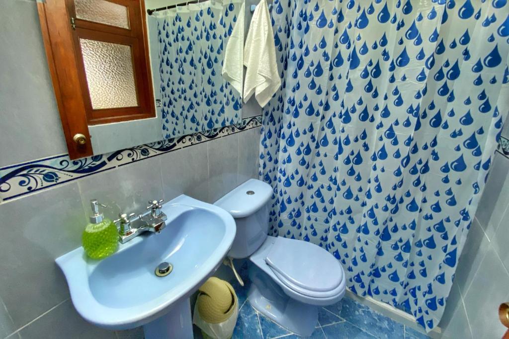 Koupelna v ubytování Casa Xiscua