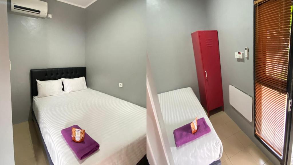 Postel nebo postele na pokoji v ubytování Lindswell Living Sudirman