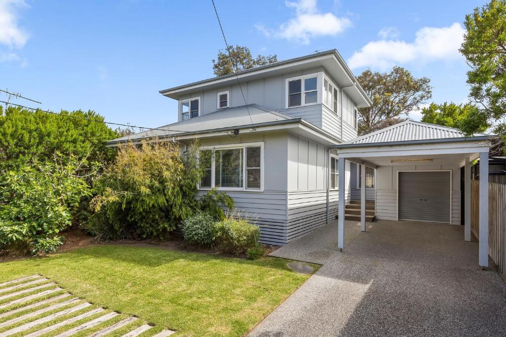 Bygningen som feriehuset ligger i