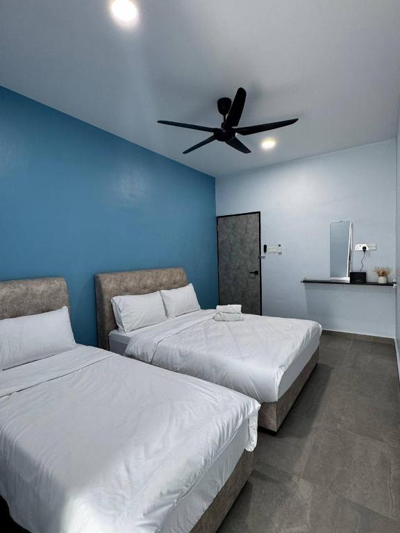 Postel nebo postele na pokoji v ubytování Heart of Home Guesthouse 心之家