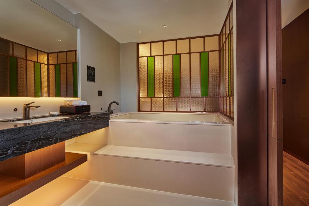 Koupelna v ubytování Guangdong Hot Spring Hotel