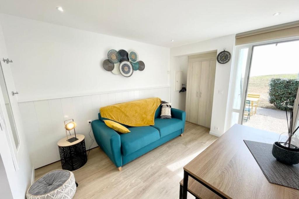 Posedenie v ubytovaní Maisonnette de charme Refaite à neuf Vue mer