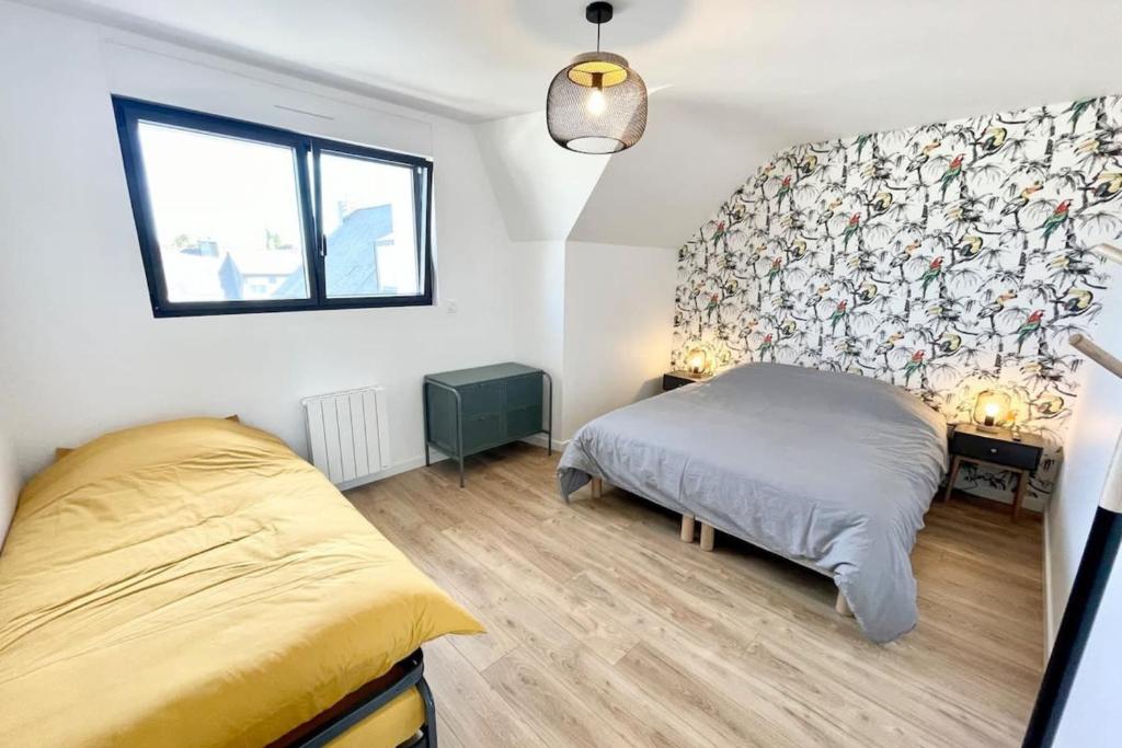 Posteľ alebo postele v izbe v ubytovaní Duplex neuf Hyper Design - Piscine chauffée
