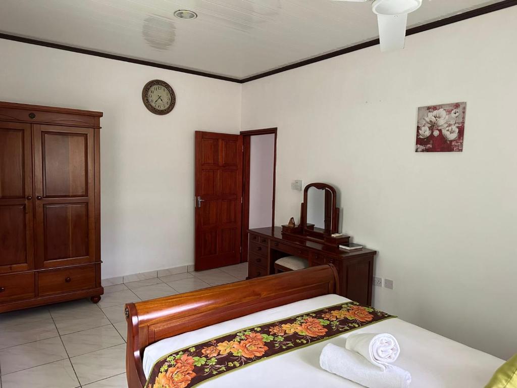 Postel nebo postele na pokoji v ubytování Leo Selfcatering