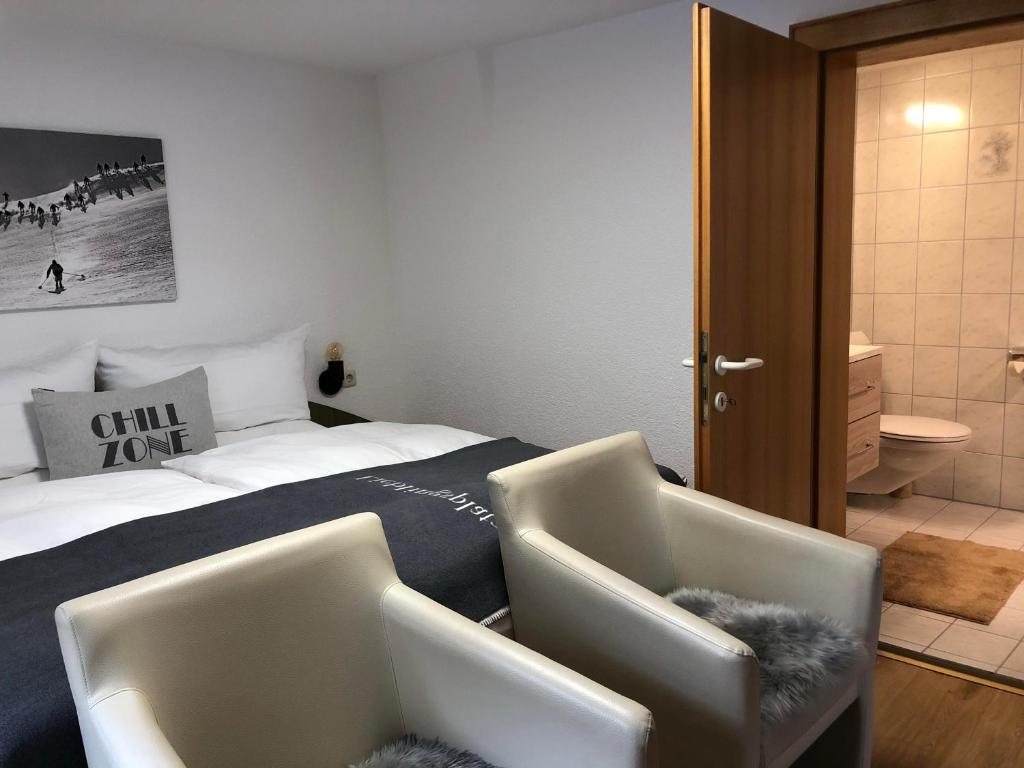 Koupelna v ubytování Haus Frainer