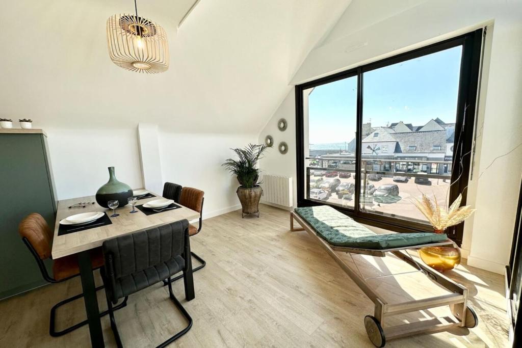 Posedenie v ubytovaní T2 Neuf Top Cocooning Terrasse - Face à la mer