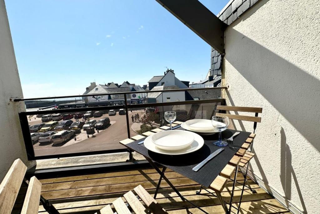 Balkón alebo terasa v ubytovaní T2 Neuf Top Cocooning Terrasse - Face à la mer