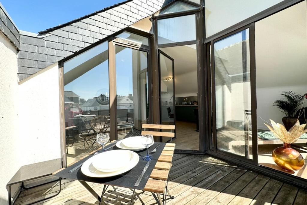 Balkón alebo terasa v ubytovaní T2 Neuf Top Cocooning Terrasse - Face à la mer
