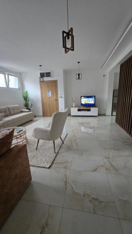 Posezení v ubytování Spa apartman zatvoreni bazen Maca