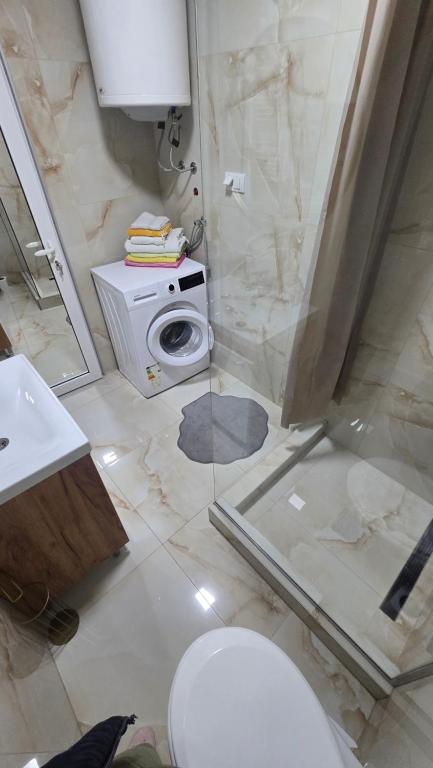 Koupelna v ubytování Spa apartman zatvoreni bazen Maca
