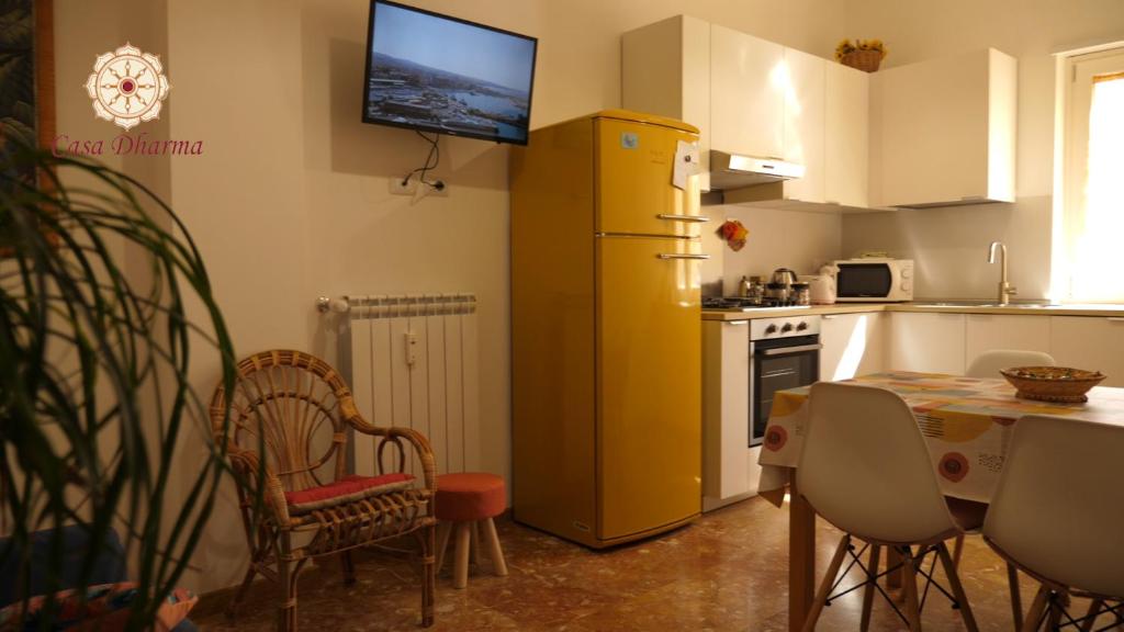 Kuchyň nebo kuchyňský kout v ubytování Casa Dharma Guest House