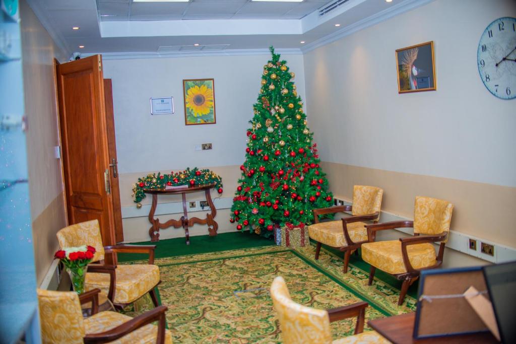 Posezení v ubytování Midland Hotel Nakuru