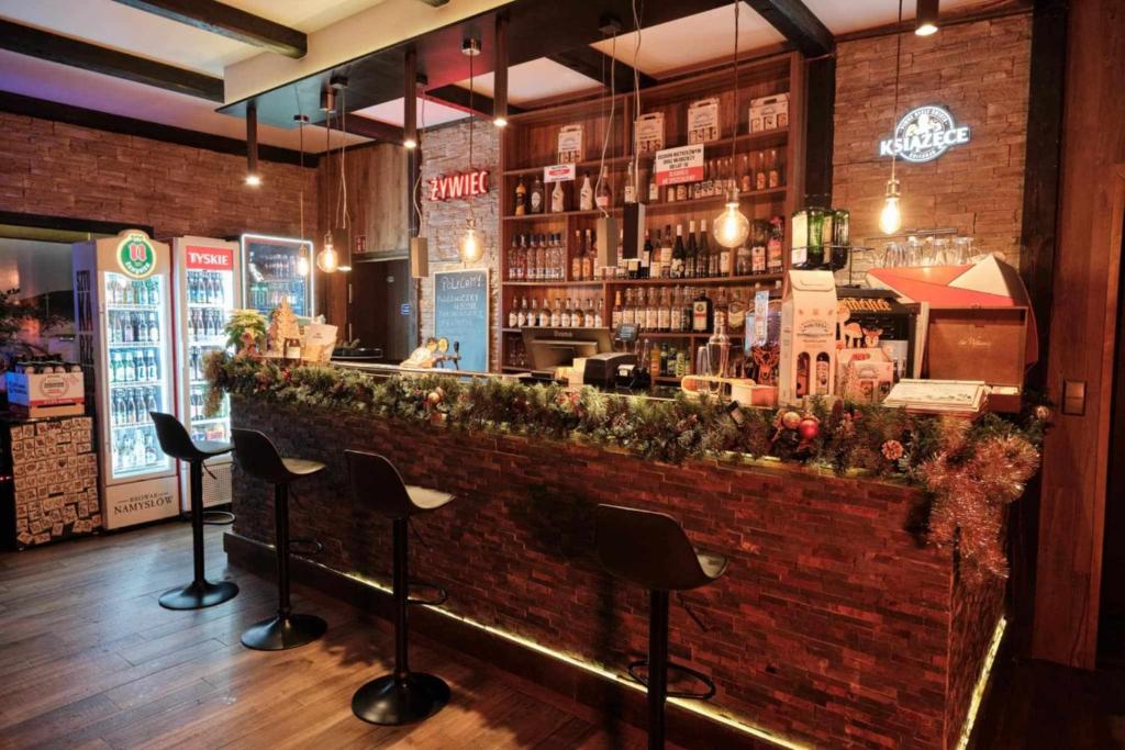 Lounge nebo bar v ubytování Villa Biesisko Przysłup Cisna