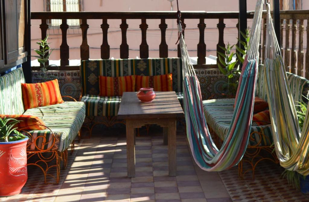 Balkón nebo terasa v ubytování Sunset Surfhouse Morocco